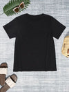 Round Neck Short Sleeve T-Shirt Women's T-Shirts - Tophatter Daily Deals