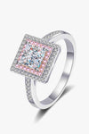 Stay Elegant 1 Carat Moissanite Ring Silver Moissanite - Tophatter Daily Deals