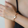 Gold-Plated Alloy Bead Bracelet Style A One Size Bracelets - Tophatter Daily Deals