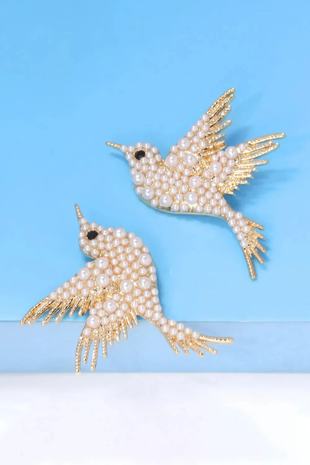 Bird Shape Zinc Alloy Frame Glass Stone Dangle Earrings Earrings - Tophatter Daily Deals