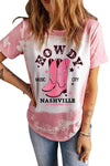 Cowboy Boots Graphic Short Sleeve Tee - Tophatter Daily Deals