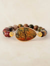 Geometrical Shape Beaded Bracelet Chestnut One Size Bracelets - Tophatter Daily Deals