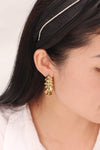 So Gorgeous 18K Gold-Plated Rhinestone Earrings Earrings - Tophatter Daily Deals