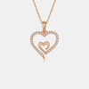 Moissanite 925 Sterling Silver Heart Pendant Necklace Moissanite - Tophatter Daily Deals