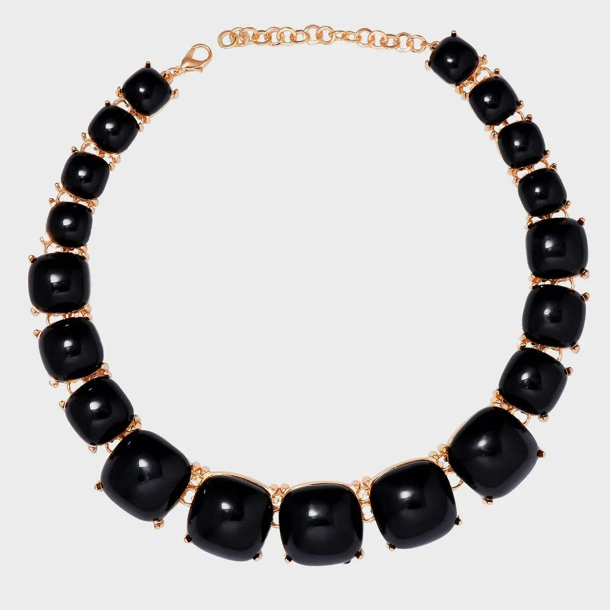 Alloy & Rhinestone Necklace Black One Size Necklaces - Tophatter Daily Deals