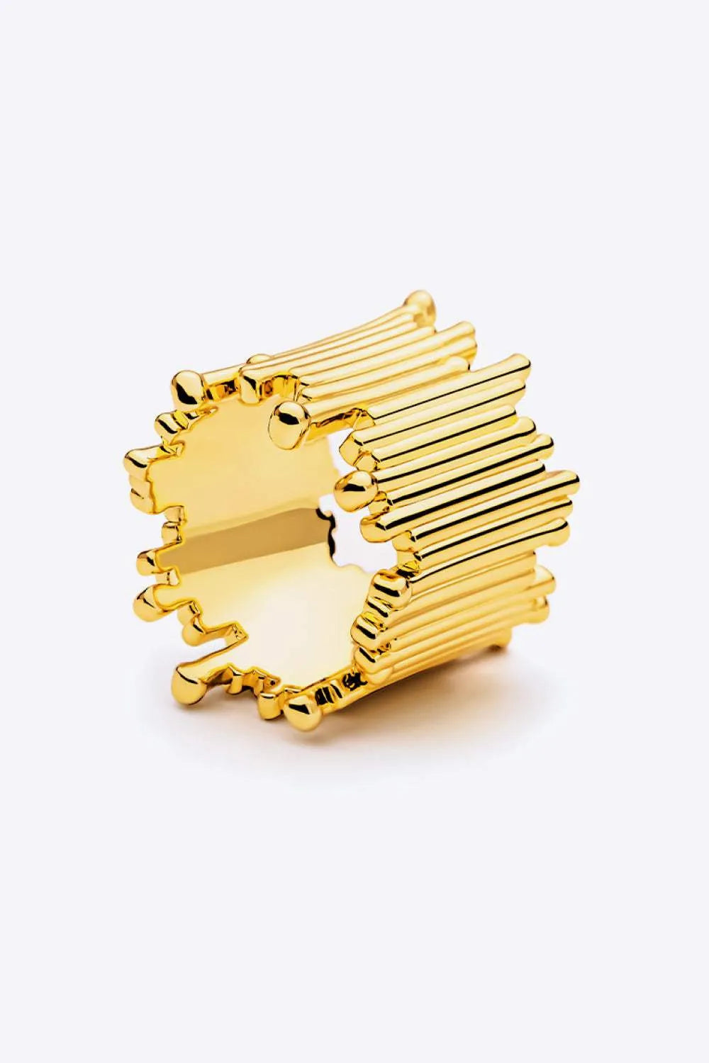 Irregular Wide Copper Ring Gold Rings - Tophatter Daily Deals