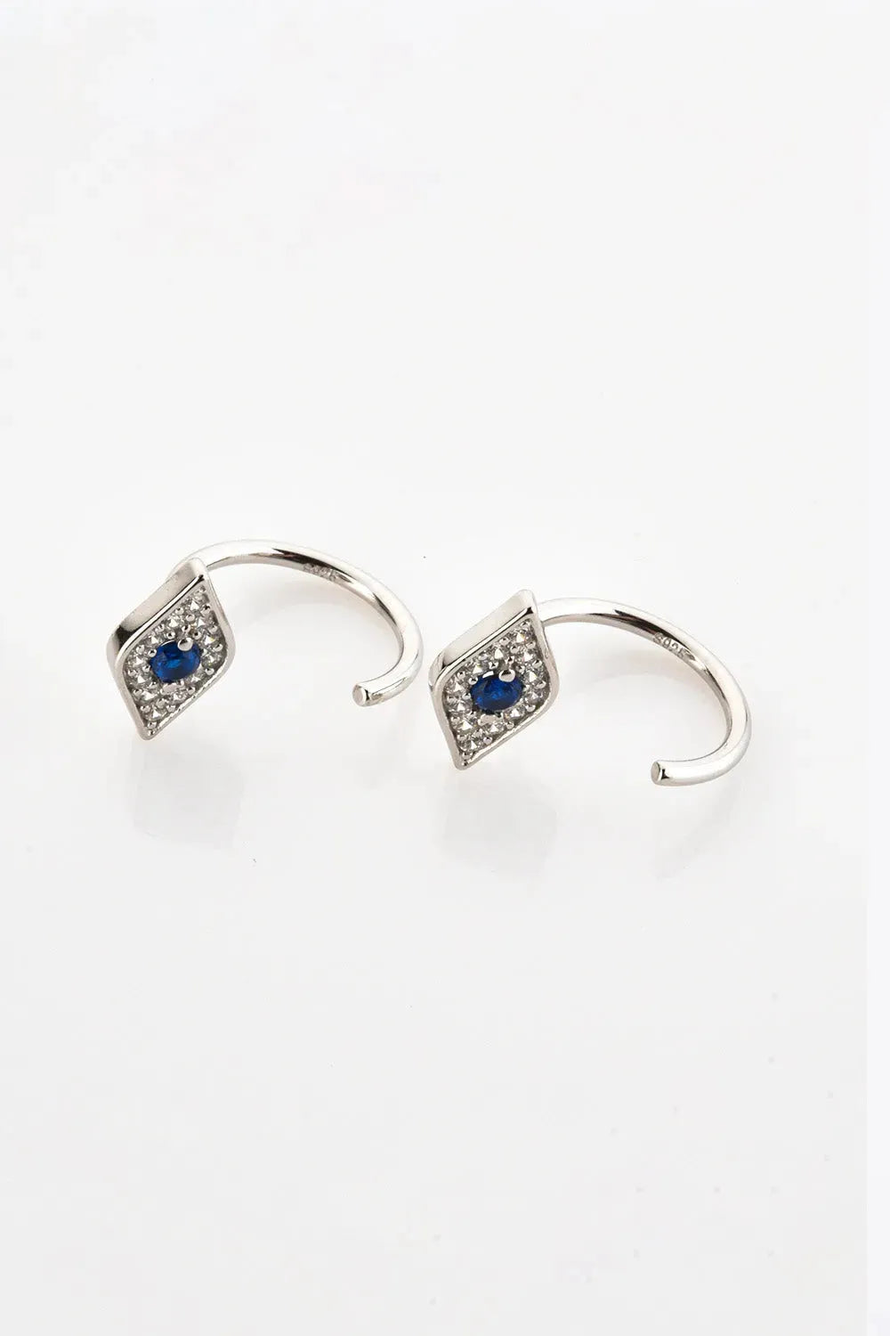 Zircon Geometric 925 Sterling Silver Earrings Earrings - Tophatter Daily Deals
