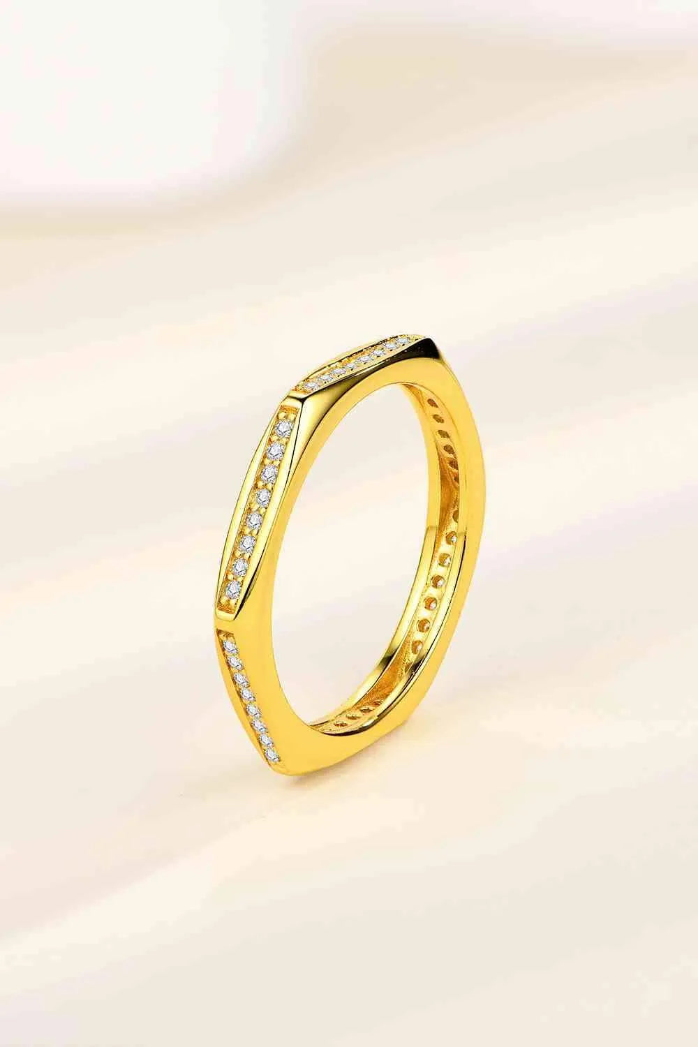 Moissanite 925 Sterling Silver Ring Moissanite - Tophatter Daily Deals