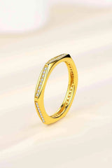 Moissanite 925 Sterling Silver Ring Moissanite - Tophatter Daily Deals