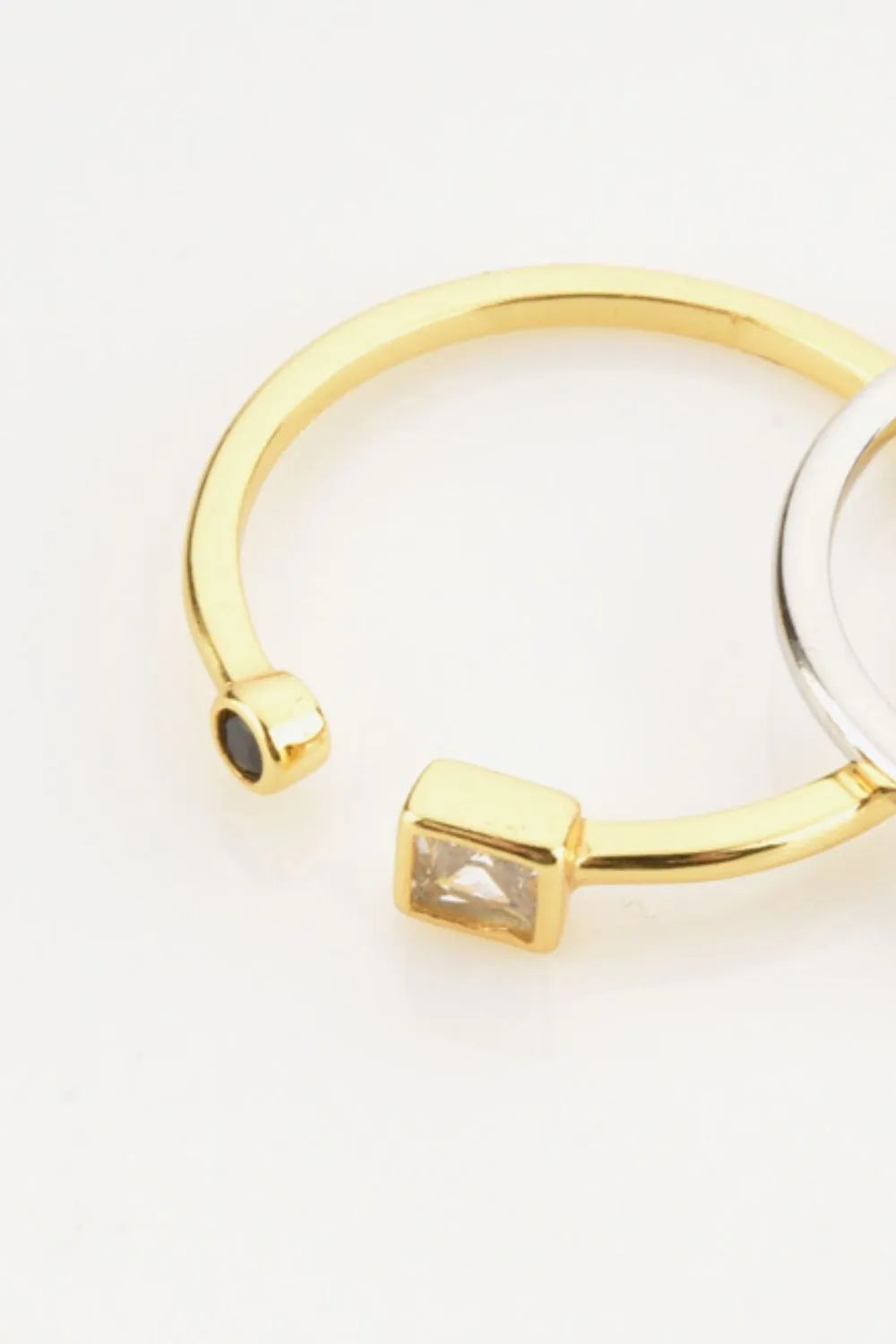 Zircon 925 Sterling Silver Open Ring Rings - Tophatter Daily Deals
