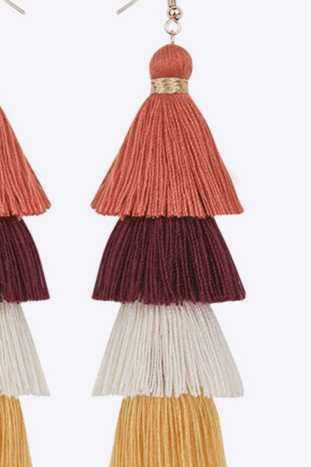 Layered Tassel Earrings Earrings - Tophatter Daily Deals