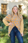 Celeste Design Full Size Leopard Star Striped Long Sleeve Top Blouses - Tophatter Daily Deals