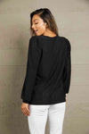 Double Take Eyelet Square Neck Puff Sleeve Blouse Blouses - Tophatter Daily Deals