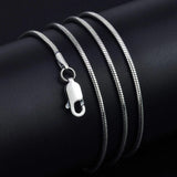 21.7" Snake Chain 925 Sterling Silver Necklace Silver One Size Necklaces - Tophatter Daily Deals