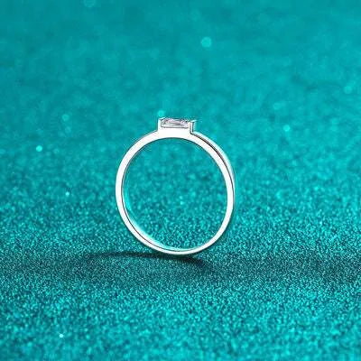 Moissanite 925 Sterling Silver Ring Moissanite - Tophatter Daily Deals