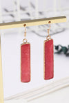 Natural Stone Drop Earrings Earrings - Tophatter Daily Deals