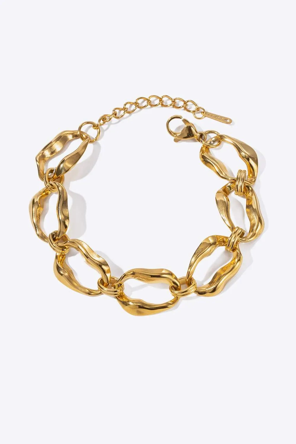 18K Gold-Plated Stainless Steel Bracelet Bracelets - Tophatter Daily Deals