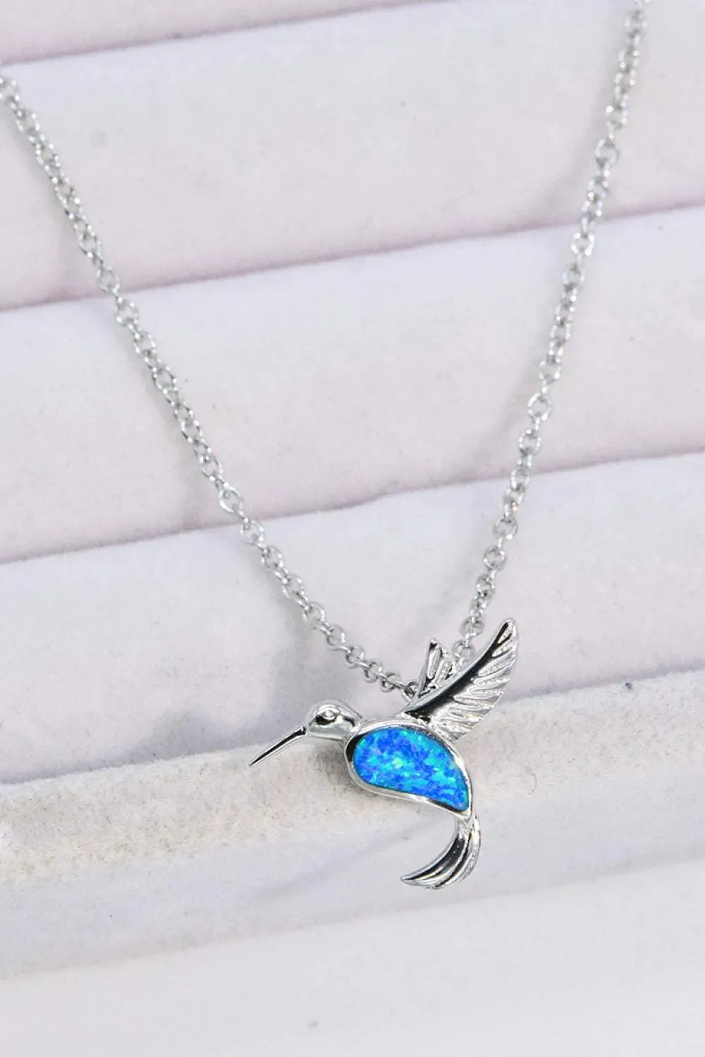 Opal Bird 925 Sterling Silver Necklace Opal - Tophatter Daily Deals