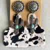 Turquoise Decor Cactus Alloy Earrings Style D One Size Earrings - Tophatter Daily Deals