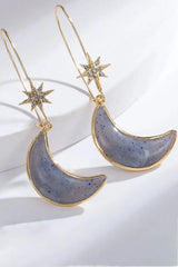 5-Pair Wholesale Resin Moon Drop Earrings Earrings - Tophatter Daily Deals