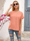 V-Neck Short Sleeve T-Shirt Women's T-Shirts - Tophatter Daily Deals