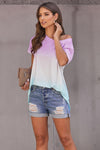 Faded Ombre T-Shirt Women's T-Shirts - Tophatter Daily Deals