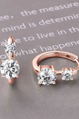1.3 Carat Moissanite 925 Sterling Silver Earrings Moissanite - Tophatter Daily Deals