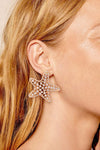 Starfish Zinc Alloy Glass Stone Dangle Earrings Earrings - Tophatter Daily Deals