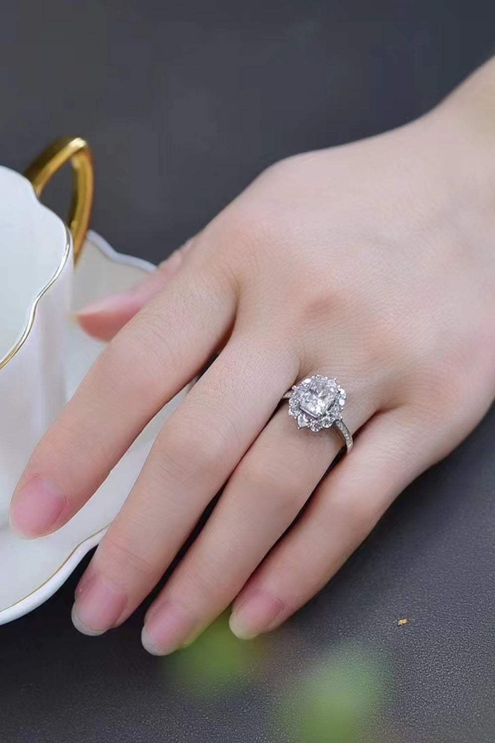 Need You Now 2 Carat Moissanite Ring Moissanite - Tophatter Daily Deals