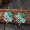 Lucky Clover Acrylic Dangle Earrings Earrings - Tophatter Daily Deals