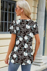 Square Neck Short Sleeve T-Shirt Women's T-Shirts - Tophatter Daily Deals