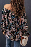 Floral Off-Shoulder Balloon Sleeve Blouse Blouses - Tophatter Daily Deals