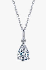1 Carat Moissanite 925 Sterling Silver Necklace Moissanite - Tophatter Daily Deals