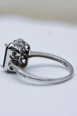 Platinum-Plated Agate Ring Rings - Tophatter Daily Deals