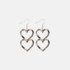 Cutout Heart Shape Wood Earrings Dust Storm One Size Earrings - Tophatter Daily Deals