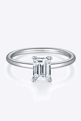 1 Carat Moissanite 925 Sterling Silver Solitaire Ring Rings - Tophatter Daily Deals