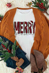 MERRY CHRISTMAS Graphic T-Shirt Women's T-Shirts - Tophatter Daily Deals