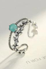 Contrast Double-Layered 925 Sterling Silver Open Ring Rings - Tophatter Daily Deals