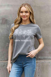 Simply Love GROW POSITIVITY Graphic Cotton Tee Women's T-Shirts - Tophatter Daily Deals