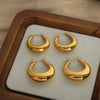 18K Gold-Plated Huggie Earrings Earrings - Tophatter Daily Deals