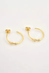 Zircon 925 Sterling Silver C-Hoop Earrings Earrings - Tophatter Daily Deals