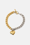 Chain Heart Charm Bracelet Bracelets - Tophatter Daily Deals