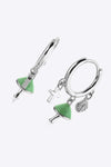 925 Sterling Silver Multi-Charm Drop Earrings Earrings - Tophatter Daily Deals