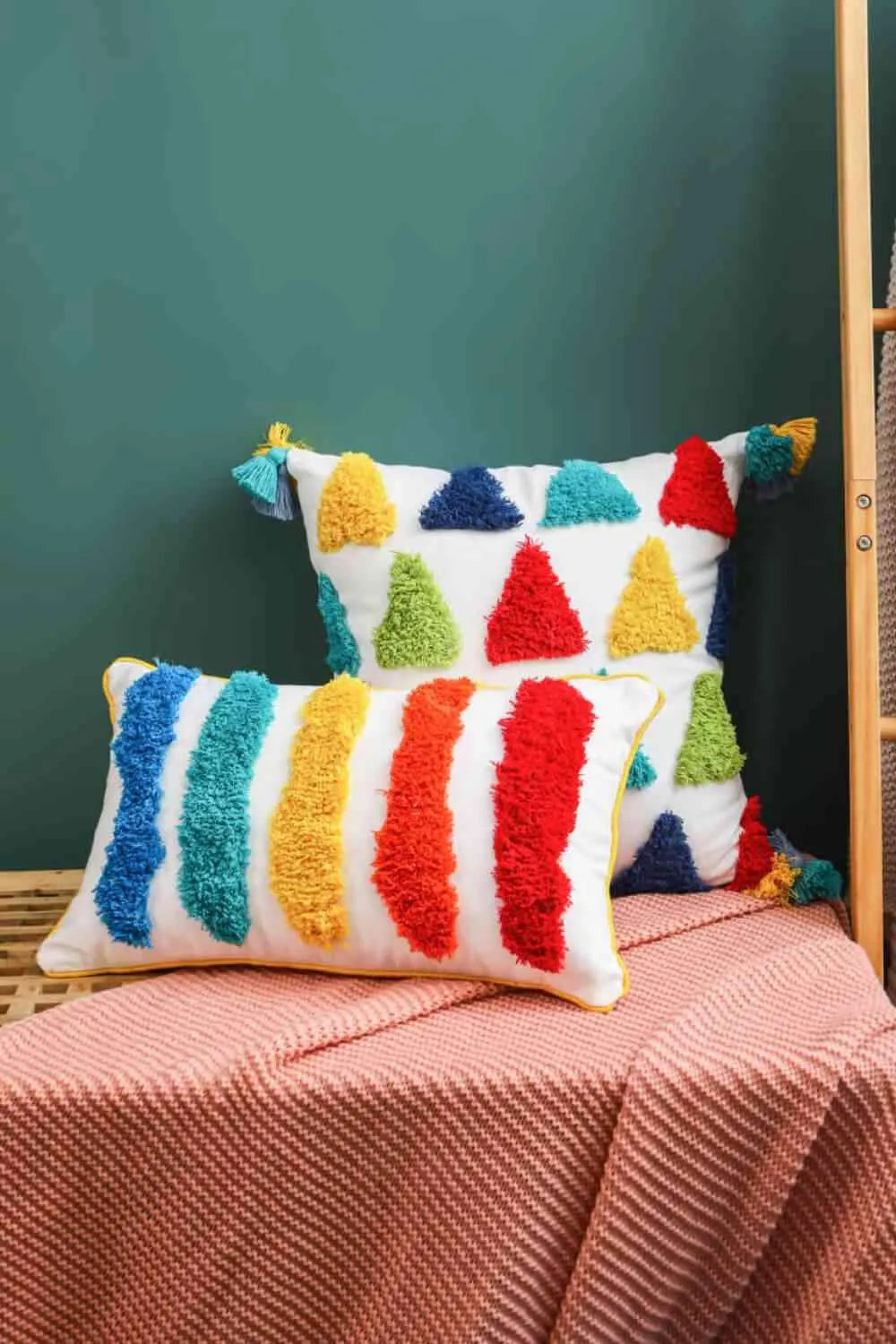 Multicolored Decorative Throw Pillow Case Decorative Pillowcases - Tophatter Daily Deals
