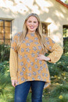 Celeste Design Full Size Leopard Star Striped Long Sleeve Top Blouses - Tophatter Daily Deals