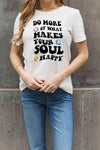 Simply Love Full Size Slogan Graphic Cotton Tee Women's T-Shirts - Tophatter Daily Deals