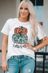 Pumpkin Graphic Short Sleeve T-Shirt Women's T-Shirts - Tophatter Daily Deals