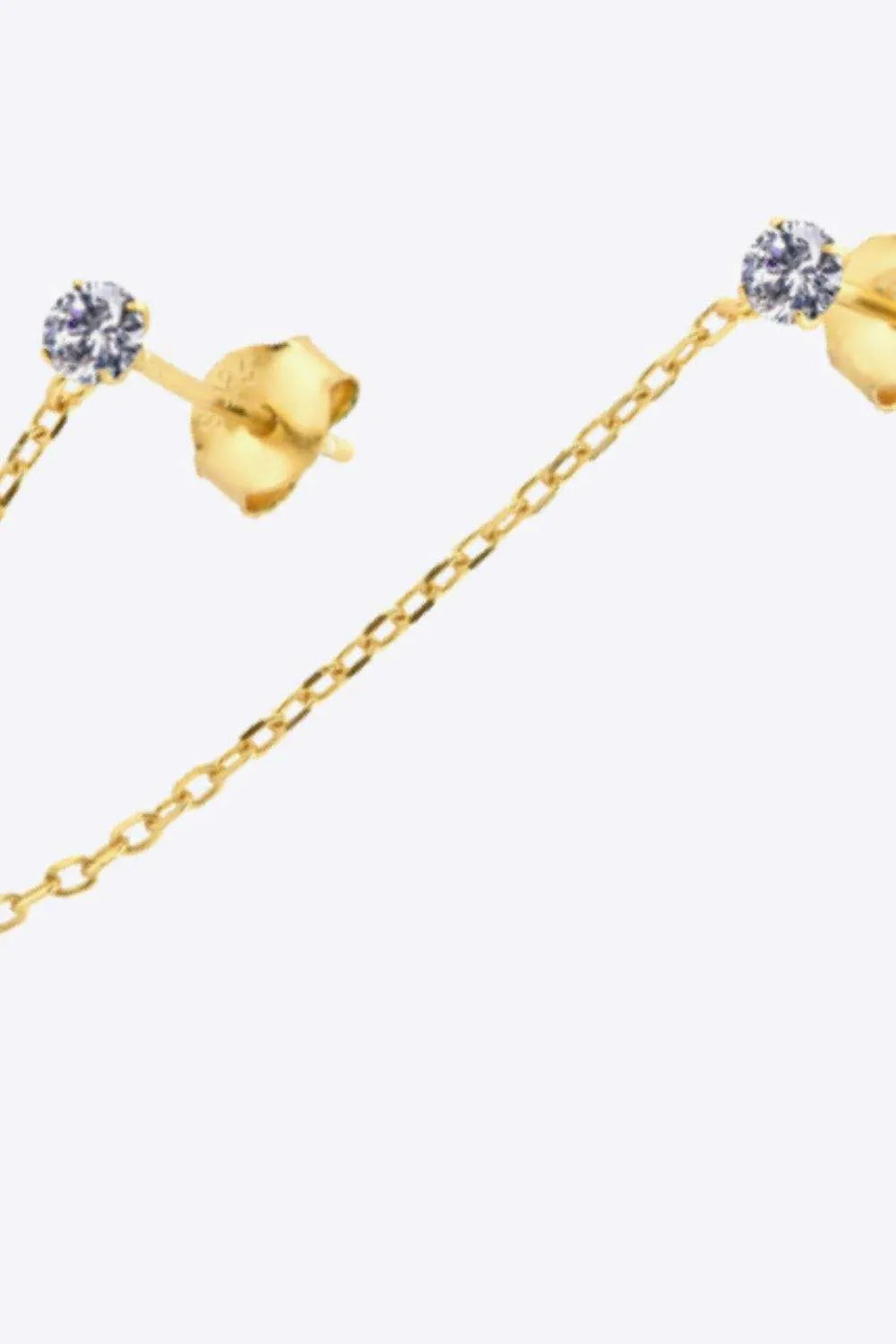 925 Sterling Silver Single Double-Piercing Earring Earrings - Tophatter Daily Deals