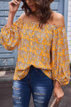 Off-Shoulder Balloon Sleeve Top Blouses - Tophatter Daily Deals