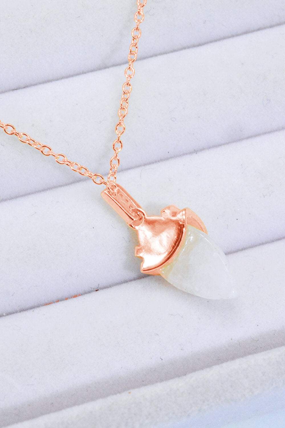 18K Gold-Plated Moonstone Pendant Necklace Moonstone - Tophatter Daily Deals